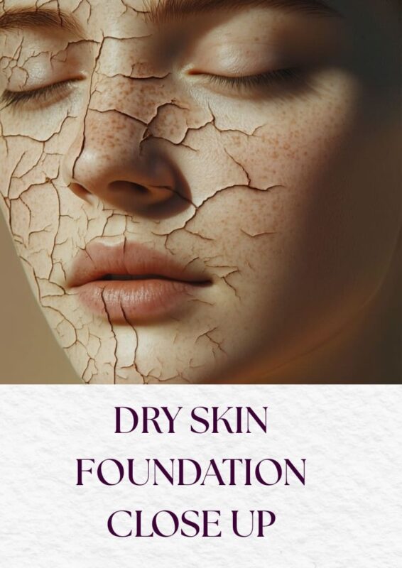 Dry Skin foundation close up